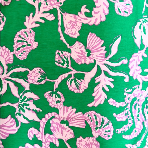 Lilly Pulitzer Allena Knit Palazzo Pants in Brazilian Green Salty Sandbar Large - Picture 6 of 6